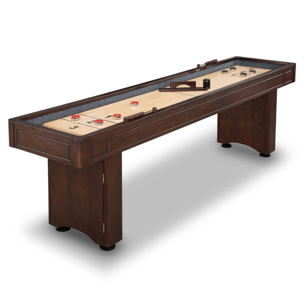Austin 9-ft Shuffleboard Table - Mahogany Finish – Blue Wave Products