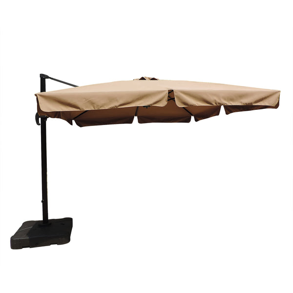 blue wave santorini ii offset patio umbrella Santorini 10-ft Square Cantilever Umbrella in Sunbrella® Acrylic – Blue Wave  Products