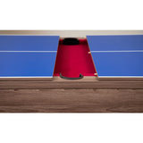 Newport 7-ft Pool Table Combo Set with Benches - Light Oak with Red Felt