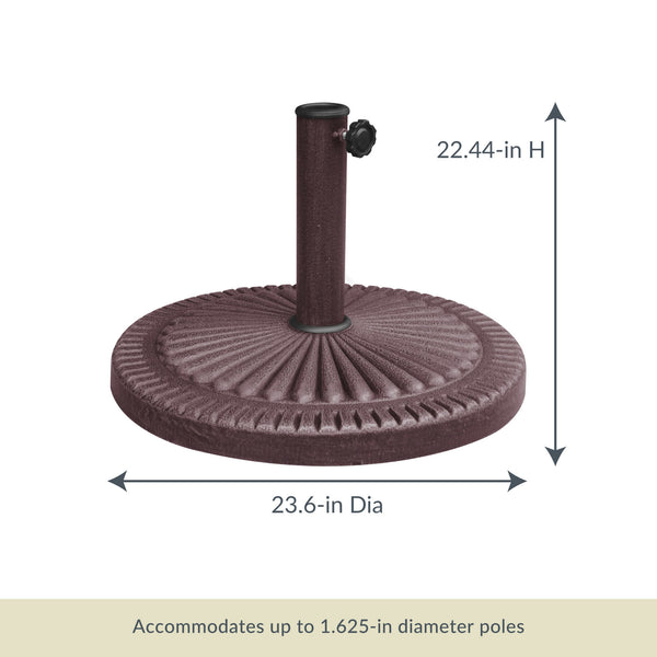 adams portobello resin patio umbrella base 66-lb All-Weather Outdoor Resin Umbrella Base