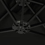 Eclipse 15-ft Oval Dual Market Umbrella - Polyester Canopy