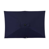 Nassau 6.5-ft x 10-ft Rectangular Market Umbrella with LED Lights - Breez-Tex Canopy