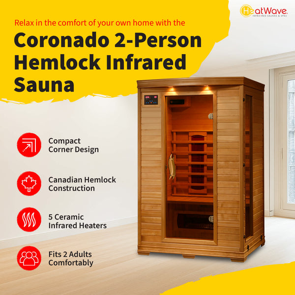 Coronado Ceramic Sauna – Blue Wave Products