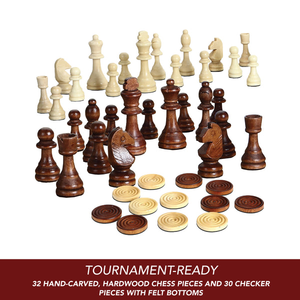 Hand top Crafted Chess/ Checkers Board