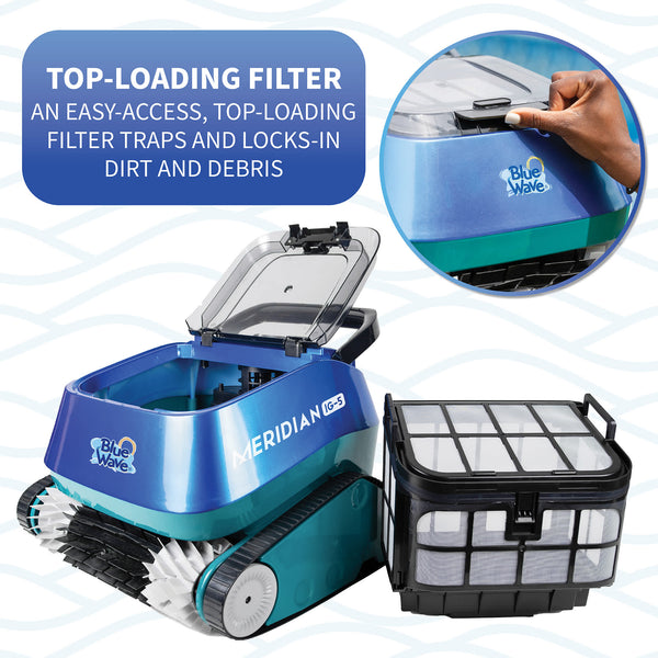 Blue Wave Meridian IG-5 Robotic Pool Cleaner – Blue Wave Products