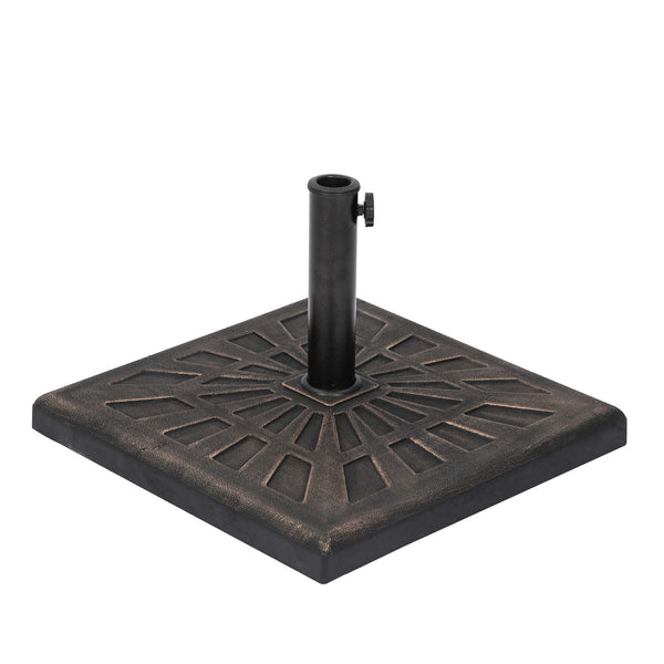 42-lb All-Weather Outdoor Square Resin Umbrella Base