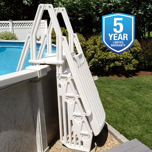 Neptune-cⅡ Neptune A-Frame Entry System for Above Ground Pools - White – Blue