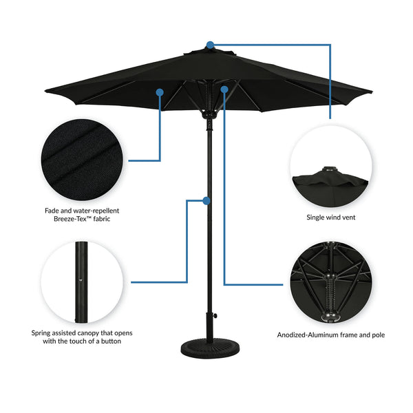 breeze buster patio umbrella Cabo 9-ft Spring-Up Octagonal Market Yellow/Blue/Green ORIGINAL SHOEI HELMET NXR Color:Happy Pink C Treasure Garden has the