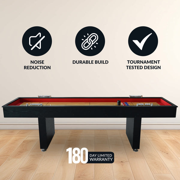 Avenger 9-ft Shuffleboard Table - Black Finish – Blue Wave Products