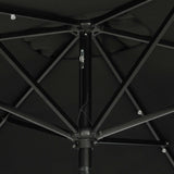 Nassau 6.5-ft x 10-ft Rectangular Market Umbrella with LED Lights - Breez-Tex Canopy
