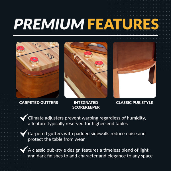 Merlot Shuffleboard Table – Blue Wave Products