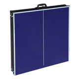 Crossover 5-ft Midsize 12mm Table Tennis Table - Portable - Blue