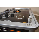 Trailblazer 84-in Air Hockey Table with LED Scoring - Black Silver and Orange