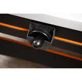 Trailblazer 84-in Air Hockey Table with LED Scoring - Black Silver and Orange