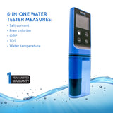 SAFEDIP™ 6-IN-1 Electronic Pool & Spa Water Tester