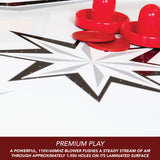 Midtown II 6-ft Air Hockey Table with LED Scoring - Dark Cherry Finish