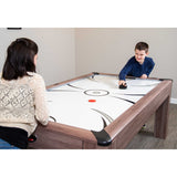 Driftwood 7-ft Air Hockey Table Combo Set with Benches