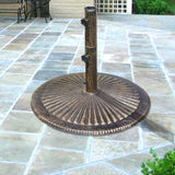 Classic Cast Iron Umbrella Base in Bronze