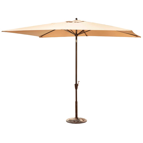 Adriatic 6.5-ft x 10-ft Rectangular Market Umbrella in Sunbrella Acrylic