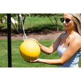 Tetherball Set with Fillable Base – Black/Yellow