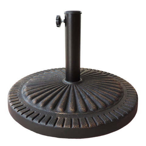 31-lb All-Weather Outdoor Poly-Resin Umbrella Base - Bronze