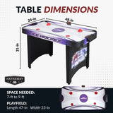 Hat Trick 48-in Air Hockey Table with LED Scoring