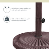 66-lb All-Weather Outdoor Resin Umbrella Base - Bronze