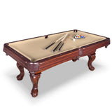 Augusta 8-ft Pool Table - Walnut Finish with Camel Felt