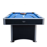 Maverick II 7-ft Pool Table with Table Tennis Top - Black with Blue Felt