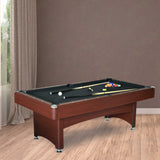 Bristol 7-ft Pool Table with Table Tennis Top - Dark Cherry with Black Felt