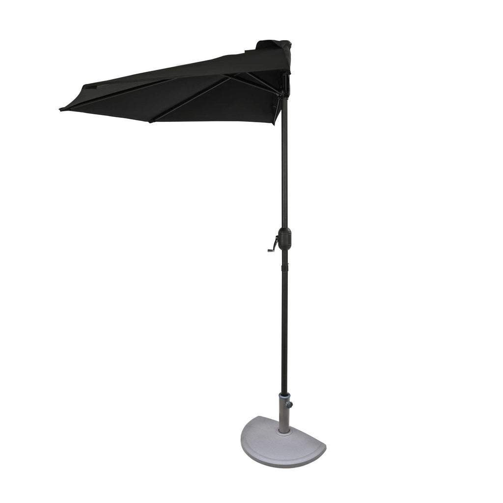 blue half patio umbrella Lanai 9-ft Half Umbrella in Polyester – Blue Wave Products