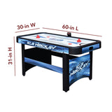 Face-Off 60-in Air Hockey Table with LED Scoring