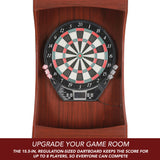 Outlaw Electronic Dartboard and 81-in Free-Standing Cabinet - Cherry Finish