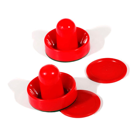 Air Hockey 3.75-in Strikers and 2.87-in Pucks - Red