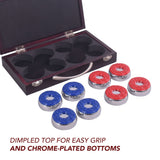 Shuffleboard Pucks with Case - Set of 8