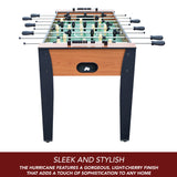 Hurricane 54-Inch Foosball Table with Light Cherry Finish, Analog Scoring and Accessories