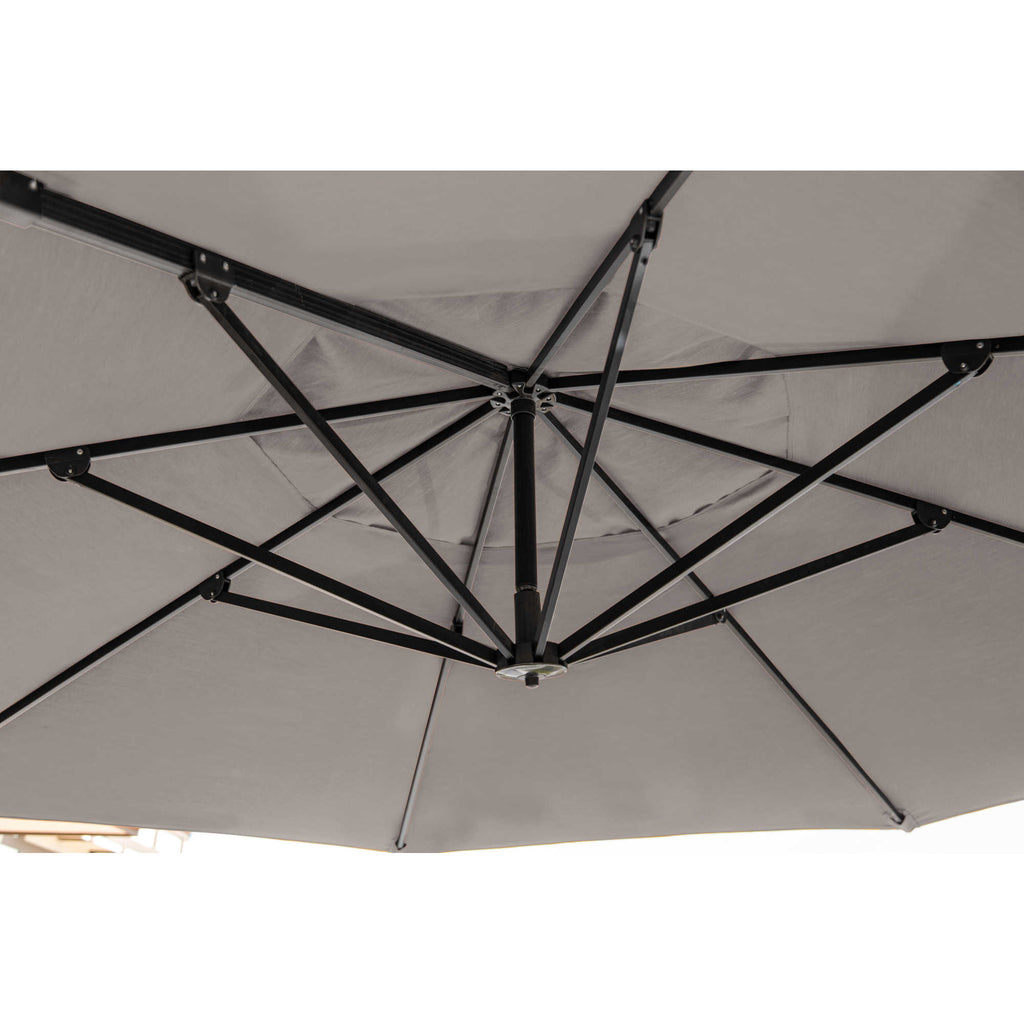 island umbrella victoria 13 ft octagonal cantilever patio umbrella reviewss Victoria 13-ft Octagonal Cantilever Patio Umbrella in Sunbrella Acryli – Blue Wave Products