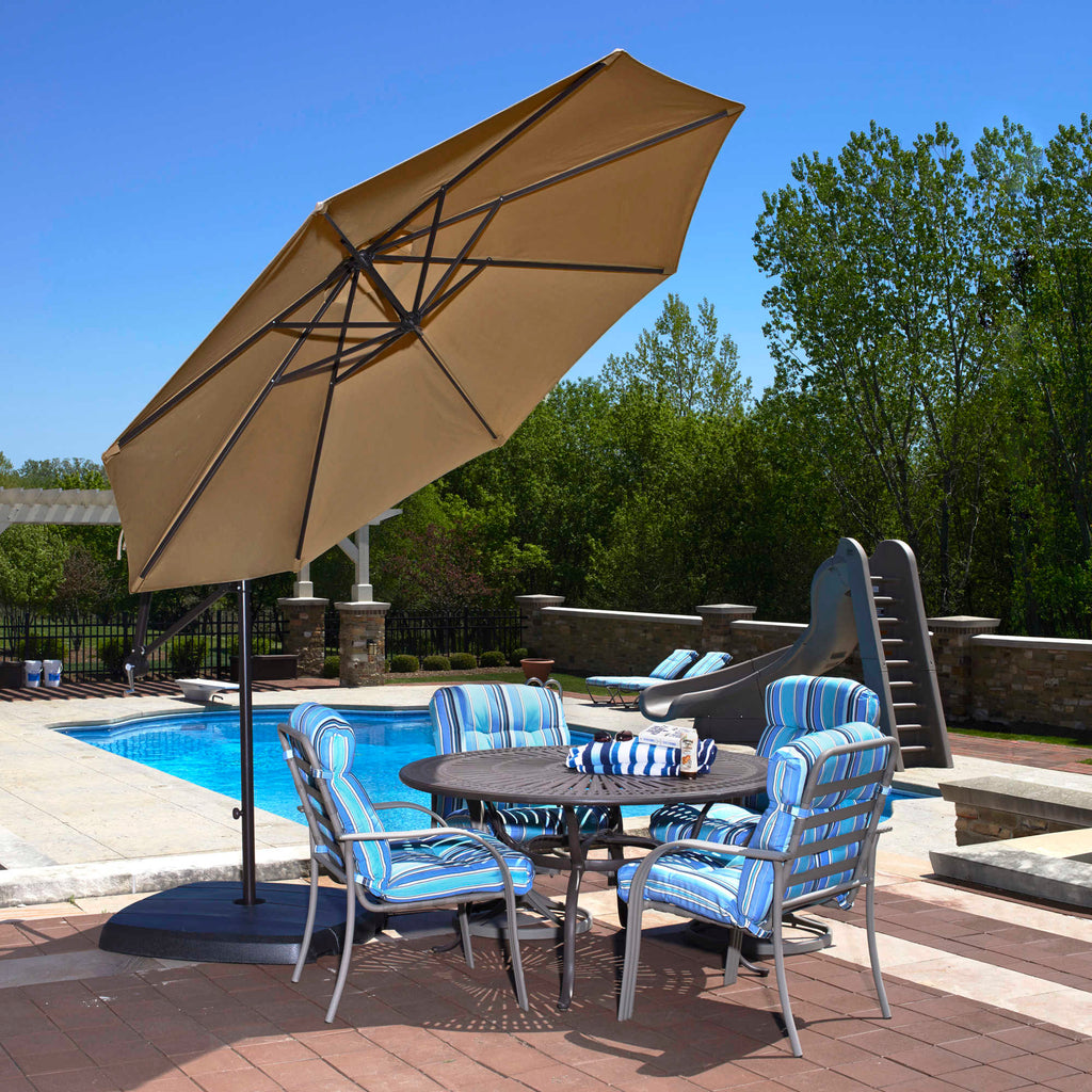 Santiago 10-ft Octagonal Cantilever Umbrella with Sunbrella Canopy – Blue Wave Products Santiago 10-ft Octagonal Cantilever Umbrella with Sunbrella Canopy – Blue Wave Products