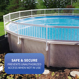 Above Ground Pool Fence Kit - White