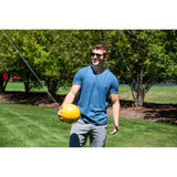 Tetherball Set with Fillable Base – Black/Yellow