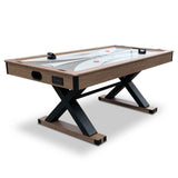 Excalibur 6-ft Air Hockey Table with LED Scoring and Table Tennis Top