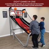 Shot Pro Deluxe 81-in Dual Basketball Arcade Game with LED Scoring