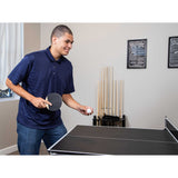 Spartan 6-ft Pool Table with Table Tennis Top - Black with Red Felt