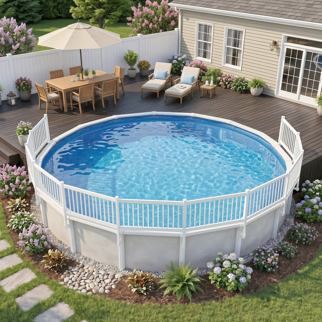 Above Ground Pool Fence Kit - White
