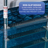 Premium Stainless Steel In-Pool Ladder for Above Ground Pools