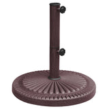 66-lb All-Weather Outdoor Resin Umbrella Base - Bronze