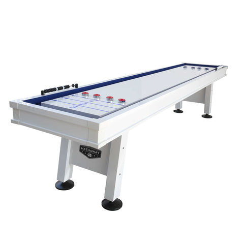 Crestline 12-ft Outdoor Shuffleboard Table - White