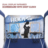 Hoops 81-in Dual Basketball Arcade Game with LED Scoring