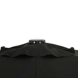 Nassau 6.5-ft x 10-ft Rectangular Market Umbrella with LED Lights - Breez-Tex Canopy