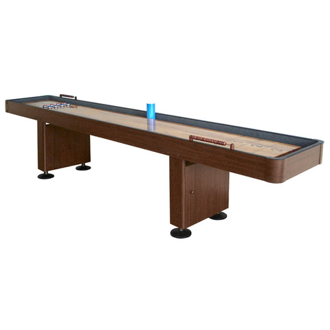 Challenger Shuffleboard Table - Walnut Finish